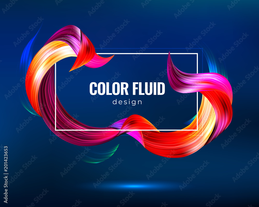 Canvas Prints colorful geometric background. fluid shapes composition. eps10 vector.