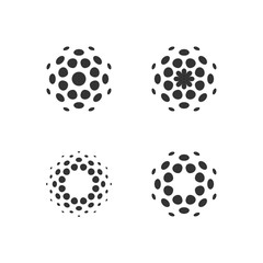 Halftone dots forms