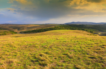 Obraz premium sunset on the mountain Zlatibor
