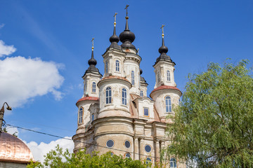 Fototapeta na wymiar KALUGA, RUSSIA - AUGUST 2017: Church of Cosmas and Damian in Kaluga 