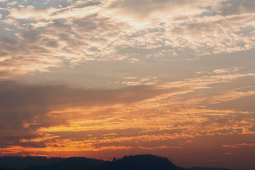 Sunset or sunrise time sky and clouds 