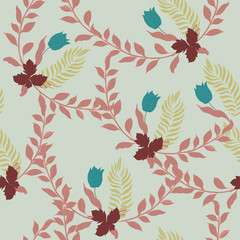 Abstract elegance pattern with floral background.