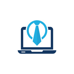 Laptop Job Logo Icon Design