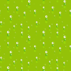 Falling glass shperes seamless pattern. Three dimensional depth series.