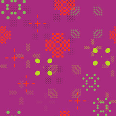 Industrial geometric seamless pattern. Abstract geometry series.