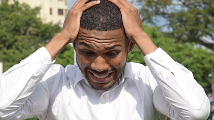 Handsome Male Under Stress