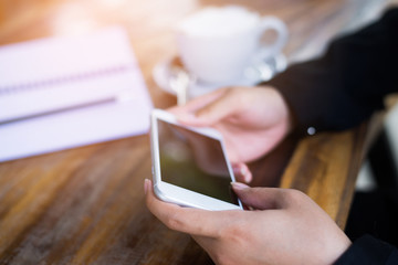 Woman use of smart phone