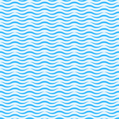 Seamless Blue Wave Pattern #Vector Graphics