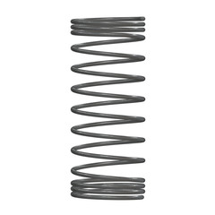 Metal spring or machine shock absorber. 3d render isolated on white background