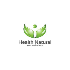 health natural - logo template