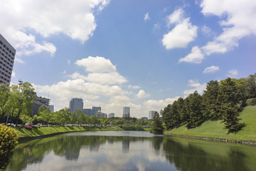 内堀通りからの都心風景