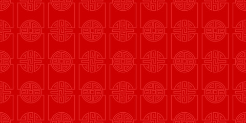 Chinese red pattern seamless banner background