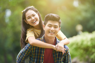 Cheerful young couple