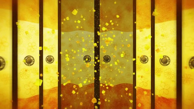 襖 日本文化 和紙 豪華 ループ