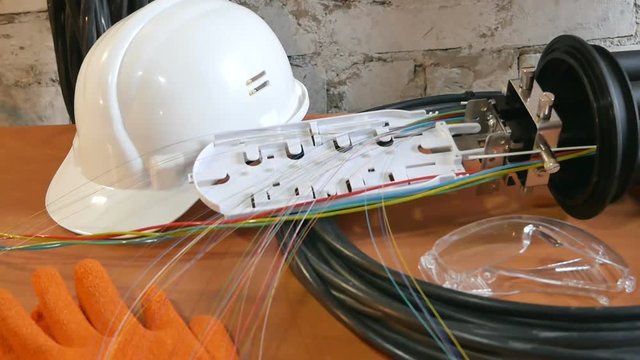 Installation of an Internet cable