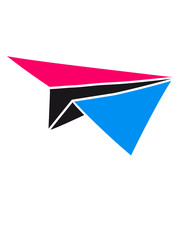 bunt klippe nacht mond sonne papier flieger gefaltet spielzeug flugzeug fliegen pilot maschine jumbo jet urlaub ferien reise