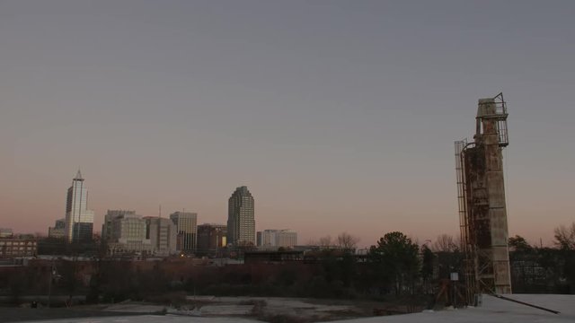 raleigh north carolina skyline time-lapse