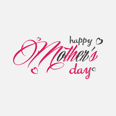 Happy Mother's Day greeting card design. Vector illustration