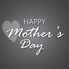 Happy Mother's Day greeting card design. Vector illustration