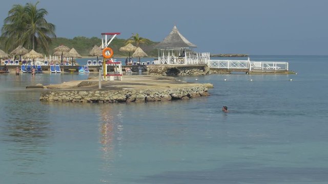 Caribbean sea in Jamaica