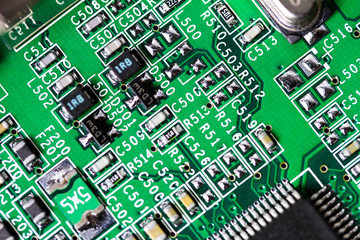 Leiterplatte im Detail