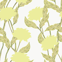 Abstract elegance pattern with floral background.