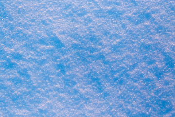 Snow at sunset as an abstract background