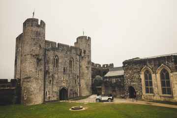 Fototapeta premium Caerphilly Castle Wales 