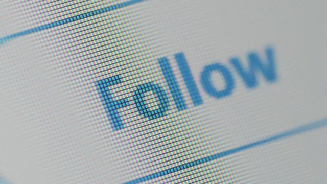 unfollowing, clicking unfollow button on social media