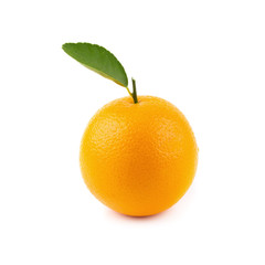 Fresh orange isolated on a white background