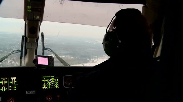 the work of medics on the helicopter air ambulance