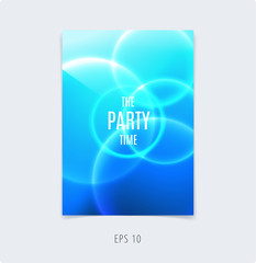 Abstract colourful poster graphic design of brochure in fluid liquid style with blurred smooth background.