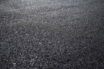 asphalt road background with selective focus