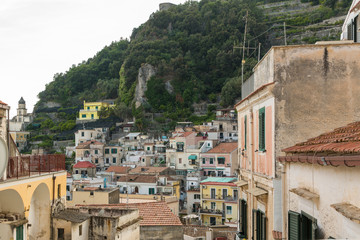 The beautiful view of  Amalfi, Italy.