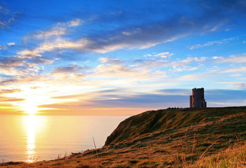 Sunset on Cliffs of Moher - Ireland
