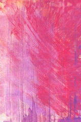 Red and pink watercolor paint background.
