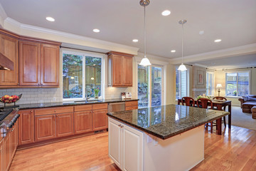 Luxury kitchen fitted with Viking appliances.