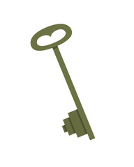 Vector illustration cartoon keys. Secret, mystery or safe icon.
