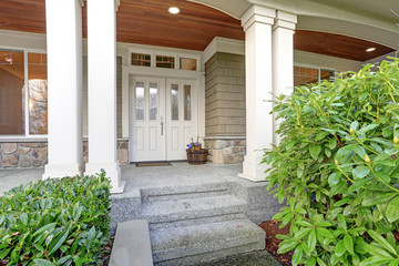 Gorgeous big Craftsman home with lovely covered porch.
