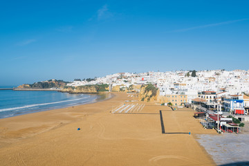 Panoramic, view of the Old Town of Albufeira City in Algarve, Portugal. 
