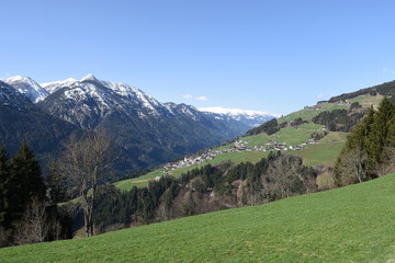 Osttirol, Lienzer Dolomiten, Lienz, Assling, Unterassling, Penzendorf, Kirche, Haus, Häuser, Dorf,...