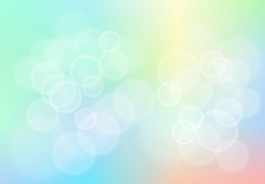 Dromerig bokeh van frisse zomer kleuren