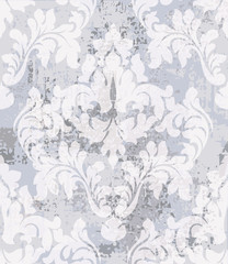 Fototapeta premium Baroque pattern vintage background Vector. Ornamented texture luxury design. Royal textile decors