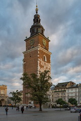 Fototapeta na wymiar クラクフの中央広場