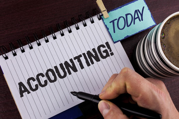 Handwriting text writing Accounting Motivational Call. Concept meaning Account inner voice motivate...