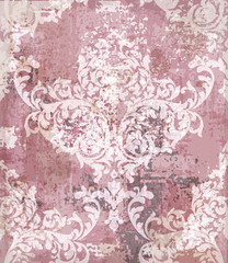 Baroque pattern vintage background Vector. Ornamented texture luxury design. Intricate Royal textile decors