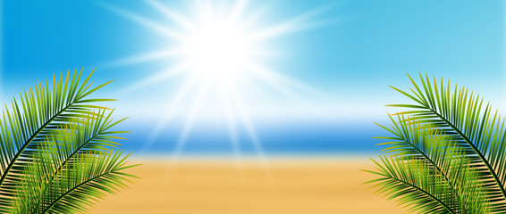 Fototapeta na wymiar Hintergrund Strand Sonne