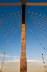 Fototapeta na wymiar Megyeri bridge in Budapest