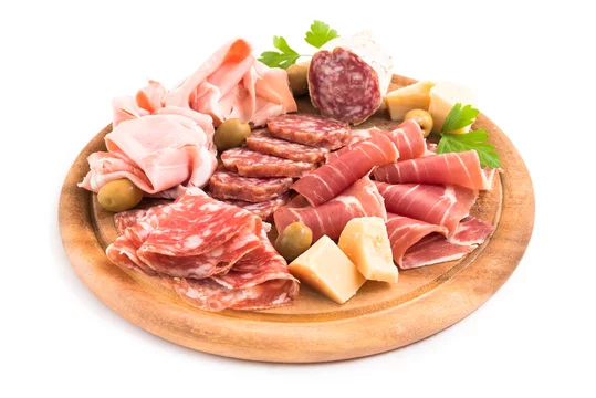 Tagliere di salumi, prosciutti e formaggio, Italian Appetizers Stock Photo  | Adobe Stock