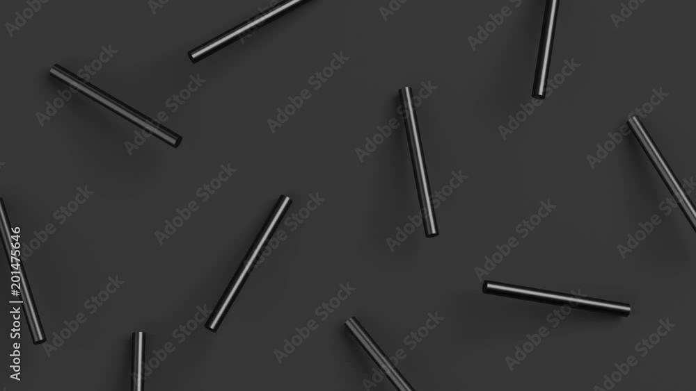 Poster abstract 3d rendering. rotating geometric shapes. computer generated loop animation. modern backgrou